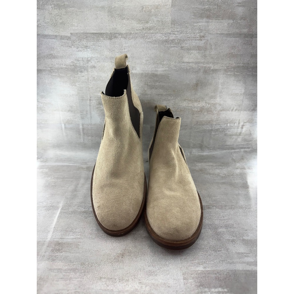 Clarks Taylor Shine Sand Suede Chelsea Boots Women Sz 9.5M 261616384070